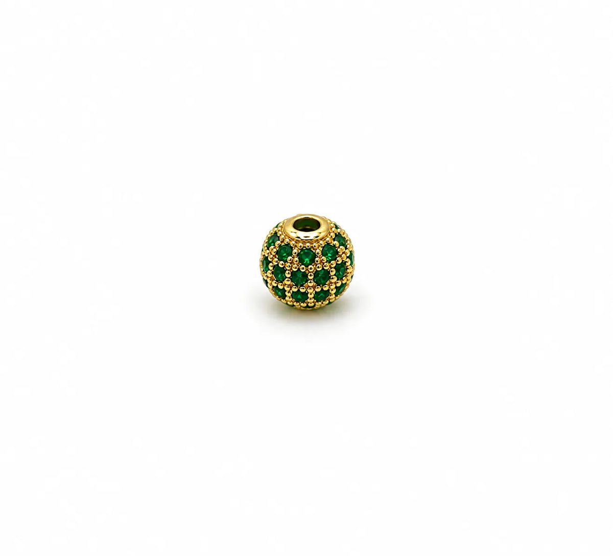 Bola De Fuego Esmeral 5mm · Salo Joyería