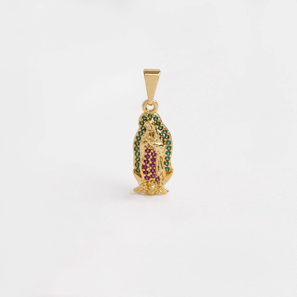 D V. Guadalupe Silueta circonias 2 Cms